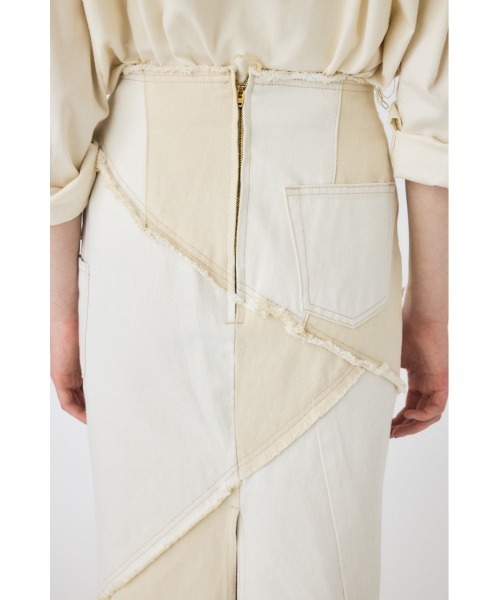 MOUSSY（マウジー）の「【セットアップ対応】REBUILD マーメイドスカート（デニムスカート・レディース・ブルー/オフホワイト・2/0/1）」の17枚目の写真