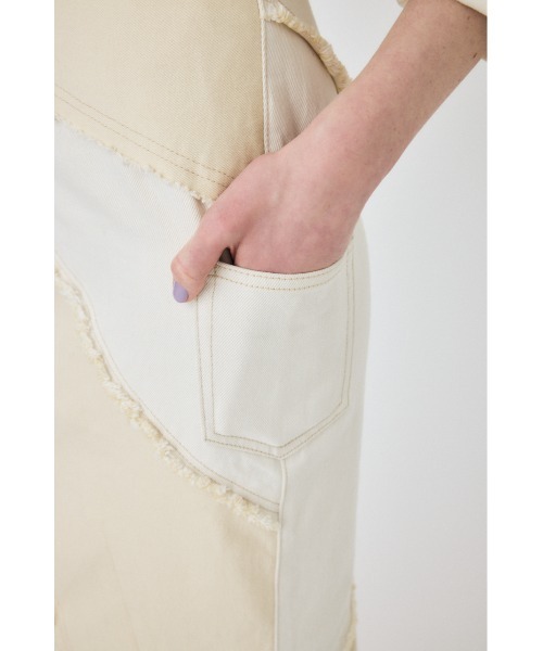 MOUSSY（マウジー）の「【セットアップ対応】REBUILD マーメイドスカート（デニムスカート・レディース・ブルー/オフホワイト・2/0/1）」の18枚目の写真