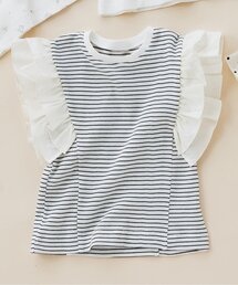 Seraph | 【ジュニア対応】袖フリルワッフル半袖Tシャツ(Tシャツ/カットソー)