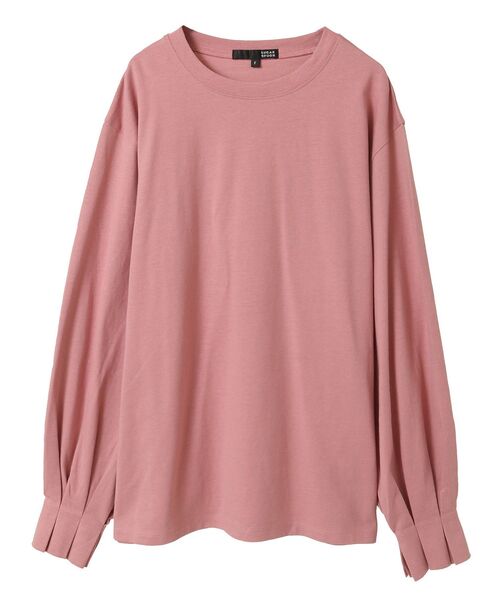 Sugar spoon(シュガースプーン)の「・SUGAR SPOON タックスリーブロンTEE(Tシャツ/カットソー・レディース・オフホワイト/ブラック/アイボリー/グレイッシュベージュ/ピンク/グリーン・FREE)」の6枚目の写真