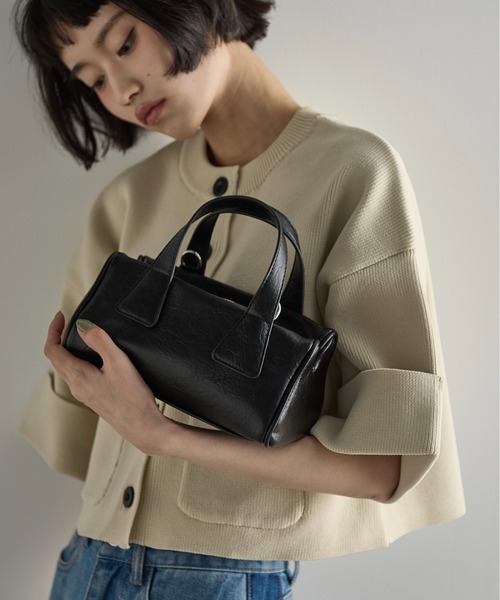 yonyonさん専用 セール】リセスドデザインミニボストントート（ボストンバッグ）｜THE