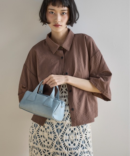 THE YOn（ザヨン）の「リセスドデザインミニボストントート（ボストンバッグ・レディース・ベージュ/レッド/ブラック/サックスブルー・FREE）」の17枚目の写真