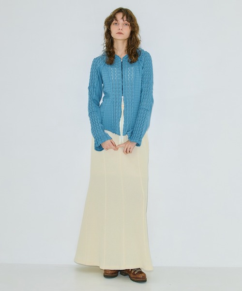 PUBLIC TOKYO(パブリックトウキョウ)の「コットンレースフーディTOP(パーカー・レディース・ホワイト/ブラック/ブルー・FREE)」の19枚目の写真