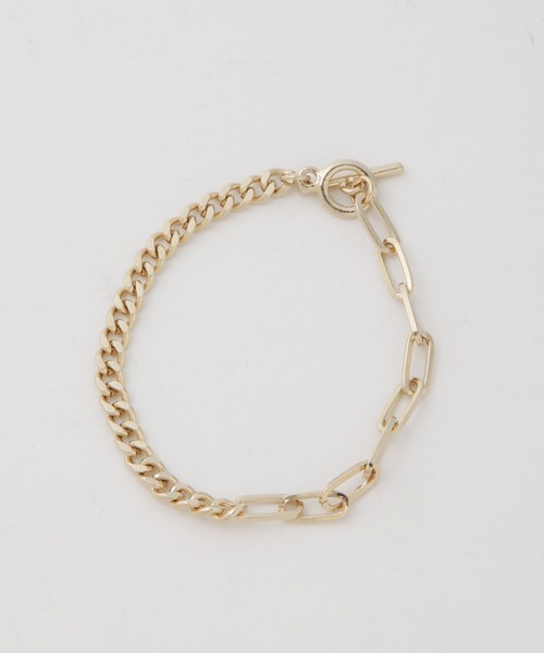 NANO universe(ナノユニバース)の「チェーンコンビブレスレット(ブレスレット・レディース・シルバー/ゴールド・FREE)」の4枚目の写真