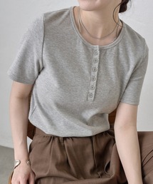 COLONY 2139 | ヘンリーネックテレコハーフスリーブTシャツ(Tシャツ/カットソー)