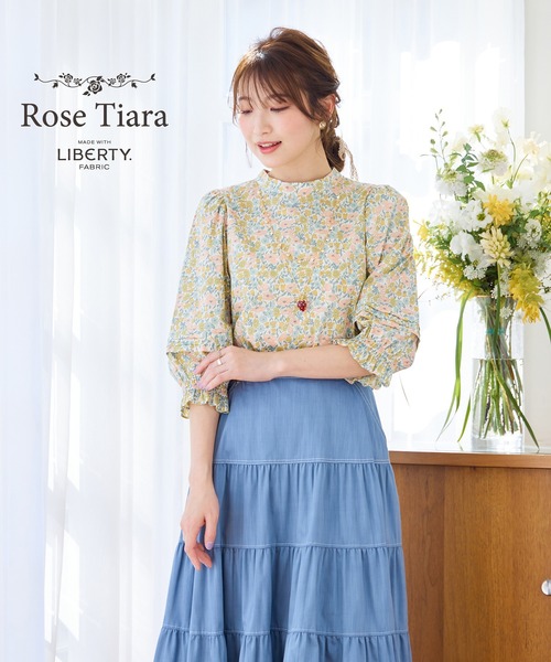 セール】Rose Tiara with LIBERTY / バックリボンブラウス（シャツ