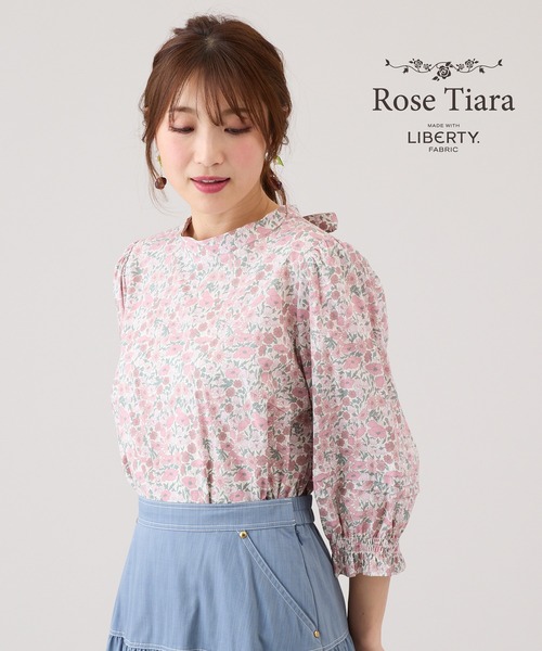 セール】Rose Tiara with LIBERTY / バックリボンブラウス（シャツ