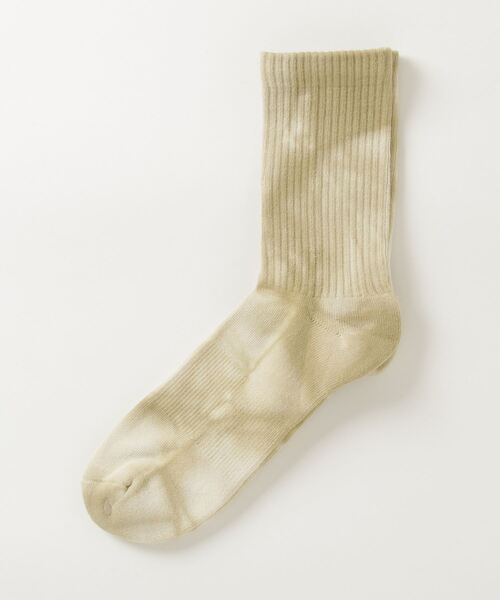 Gramicci（グラミチ）の「TIE DYE CREW SOCKS｜タイダイクルーソックス（ソックス/靴下・メンズ・ブラック/ライトブルー/ライトグレー/ネイビー/イエロー/ブルー/パープル/グリーン・25-27）」の8枚目の写真