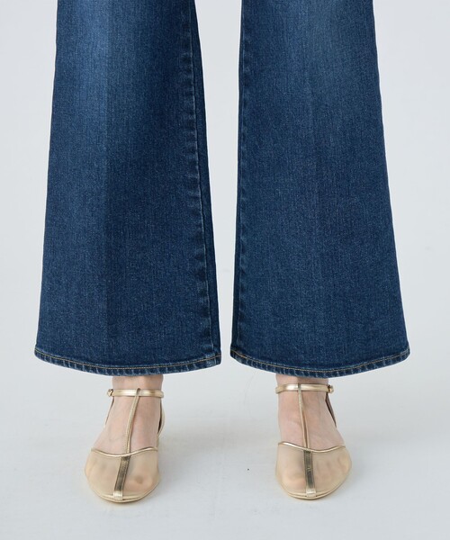 MACPHEE（マカフィー）の「ストレッチデニム フレアパンツ（デニムパンツ・レディース・ダークブルー・32/34/36）」の8枚目の写真