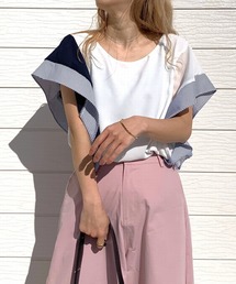 Q | ウェーブシフォンブラウス(シャツ/ブラウス)