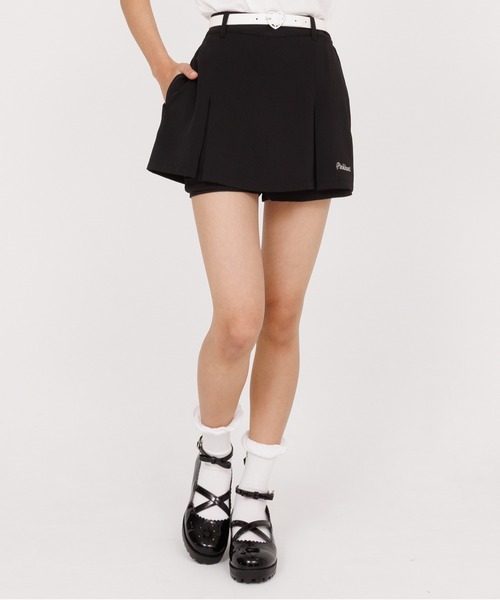 PINKHUNT ピンクハント ベルト付きスカート風 ショートパンツ
