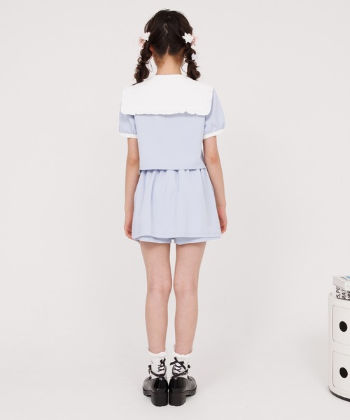 PINKHUNT(ピンクハント)の「PINKHUNT ピンクハント ベルト付きスカート風 ショートパンツ 0558K(トップス別売)(その他パンツ・キッズ・ブラック・120cm/130cm/140cm/150cm/160cm)」の7枚目の写真