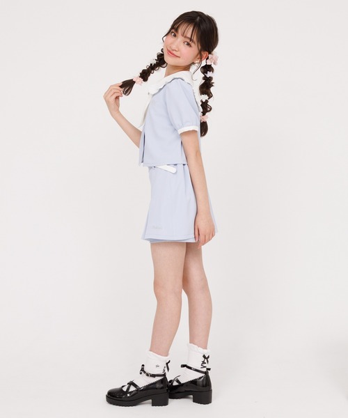 PINKHUNT(ピンクハント)の「PINKHUNT ピンクハント ベルト付きスカート風 ショートパンツ 0558K(トップス別売)(その他パンツ・キッズ・ブラック・120cm/130cm/140cm/150cm/160cm)」の5枚目の写真
