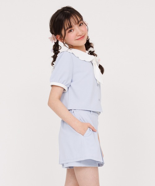 PINKHUNT(ピンクハント)の「PINKHUNT ピンクハント ベルト付きスカート風 ショートパンツ 0558K(トップス別売)(その他パンツ・キッズ・ブラック・120cm/130cm/140cm/150cm/160cm)」の8枚目の写真