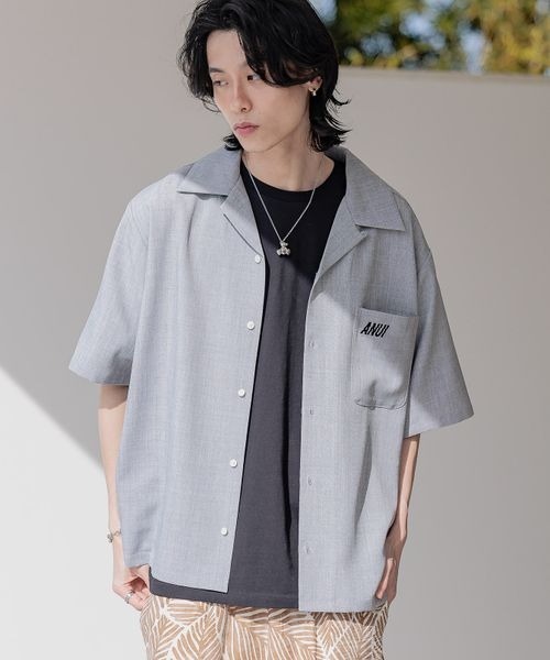 Anui(アニュイ)の「【UNISEX】アソートカイキンシャツ(シャツ/ブラウス・レディース・ブラック系その他/グレー/ベージュ・MEDIUM)」の3枚目の写真