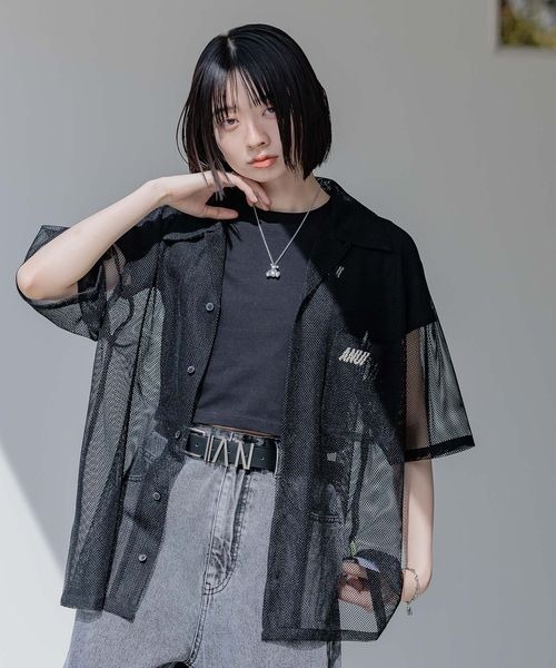 Anui(アニュイ)の「【UNISEX】アソートカイキンシャツ(シャツ/ブラウス・レディース・ブラック系その他/グレー/ベージュ・MEDIUM)」の4枚目の写真