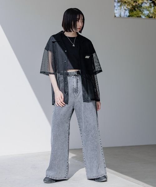 Anui(アニュイ)の「【UNISEX】アソートカイキンシャツ(シャツ/ブラウス・レディース・ブラック系その他/グレー/ベージュ・MEDIUM)」の6枚目の写真