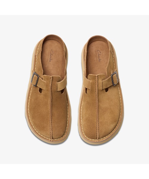【本日まで】　Clarks Solsbury Mule サンダル　クラークス Solsbury Mule / ソルスブリーミュール （ダークサンドスエード