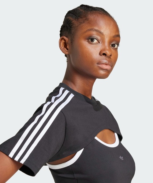 [ADIDAS] Tシャツ 半袖 カットアウト カリ半袖Tシャツ (2color) セール】カットアウト カリ半袖Tシャツ / アディダスオリジナル