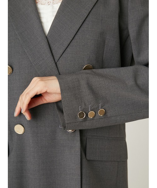ダブルテーラードジャケット／ウォッシャブル・防シワ ダブルテーラードジャケット／ウォッシャブル・防シワ