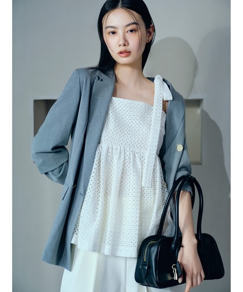 FRAY I.D ダブルテーラードジャケット／ウォッシャブル・防シワ セール】ダブルテーラードジャケット／ウォッシャブル・防シワ