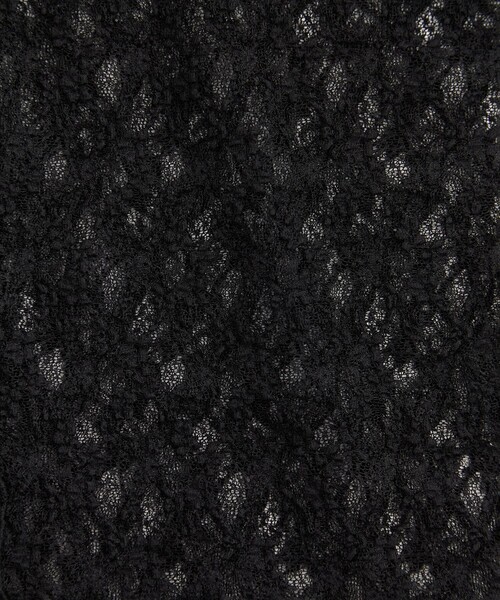 UNITED TOKYO（ユナイテッドトウキョウ）の「【残りわずか！】パネルレースシアープルオーバー｜ウォッシャブル/オケージョン/シアートップス/ロンT/レイヤード/春服（Tシャツ/カットソー・レディース・アイボリー/ブラック・FREE）」の4枚目の写真