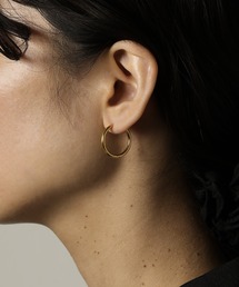 【ORLEAN】 シンプルフープピアス 太さ2.0mm