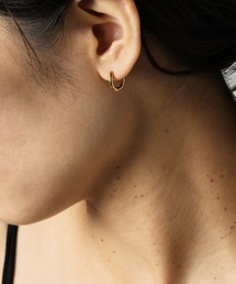 【ORLEAN】 シンプルフープピアス 太さ2.0mm