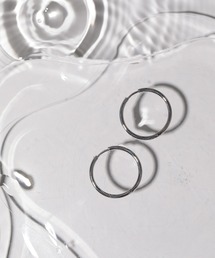 【ORLEAN】 シンプルフープピアス 太さ2.0mm