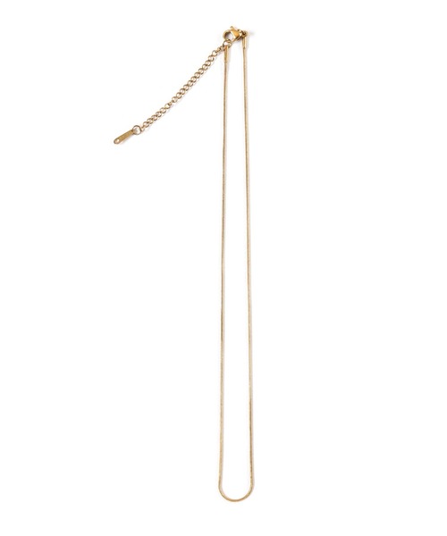 calmila(カルミラ)の「【 金属アレルギー対応 】スネークチェーンネックレス / 幅1mm(ネックレス・レディース・シルバー/ゴールド・ONESIZE)」の9枚目の写真
