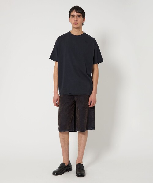 MONKEY TIME(モンキータイム)の「フロッキー デニム 5ポケット バギー ショーツ(デニムパンツ・メンズ・ダークブラウン・M/S/L)」の12枚目の写真
