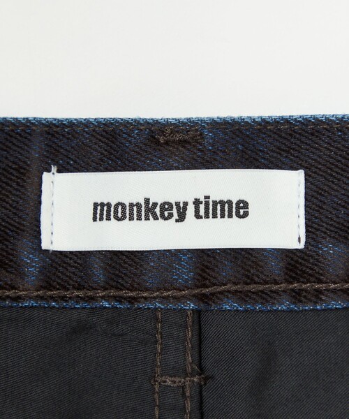MONKEY TIME(モンキータイム)の「フロッキー デニム 5ポケット バギー ショーツ(デニムパンツ・メンズ・ダークブラウン・M/S/L)」の5枚目の写真