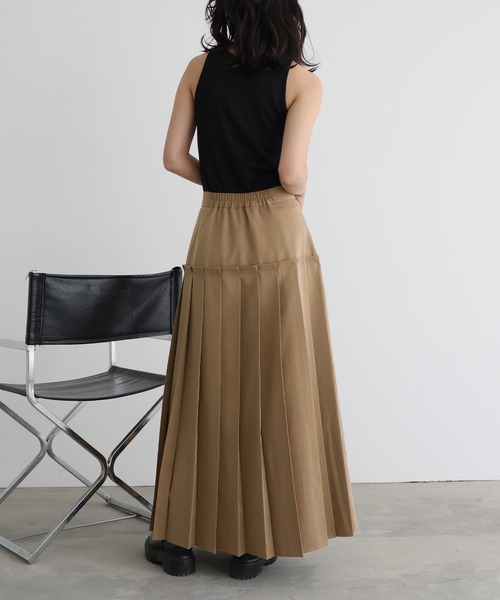 hellam（へラム）の「切り替えプリーツロングスカート（スカート・レディース・チャコール/キャメル/ブラック・FREE）」の21枚目の写真