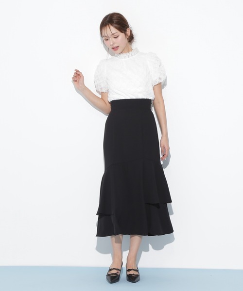 JILL by JILL STUART（ジルバイジルスチュアート）の「◇バルーン袖レースブラウス（シャツ/ブラウス・レディース・ブラック/ホワイト/ホワイト系その他・FREE）」の8枚目の写真