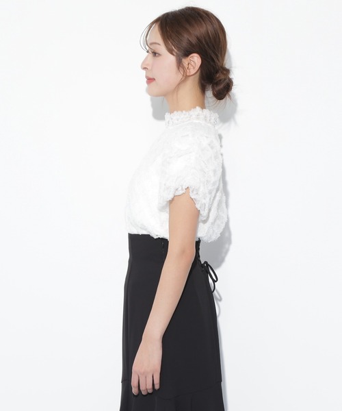 JILL by JILL STUART（ジルバイジルスチュアート）の「◇バルーン袖レースブラウス（シャツ/ブラウス・レディース・ブラック/ホワイト/ホワイト系その他・FREE）」の9枚目の写真