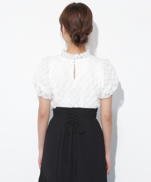 JILL by JILL STUART（ジルバイジルスチュアート）の「◇バルーン袖レースブラウス（シャツ/ブラウス・レディース・ブラック/ホワイト/ホワイト系その他・FREE）」の10枚目の写真