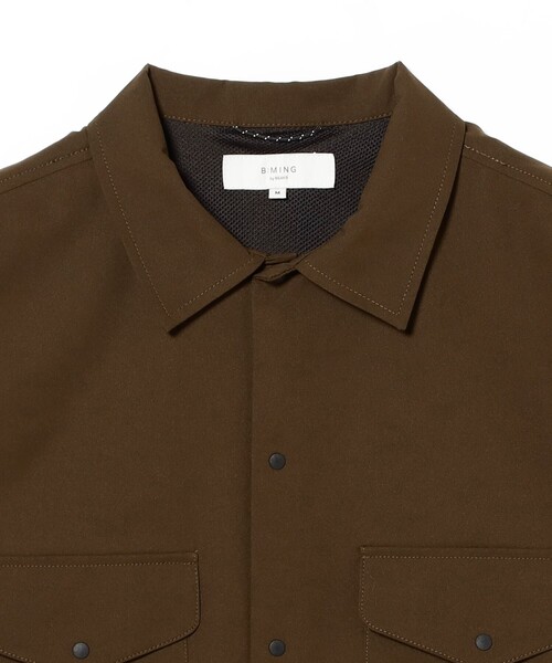 B:MING by BEAMS(ビーミングバイビームス)の「【セットアップ対応】ランド アンド ウォーター メッシュ シャツ(シャツ/ブラウス・メンズ・ブラック/ブラウン・SMALL/MEDIUM/LARGE/X-LARGE)」の10枚目の写真