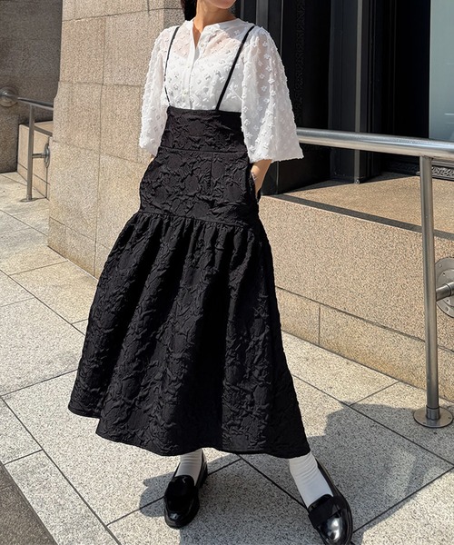 ST.ROONEY(セントルーニー)の「ドビードットシアーブラウス【低身長・小柄女性向け】(シャツ/ブラウス・レディース・ブラック/ホワイト・XS)」の14枚目の写真