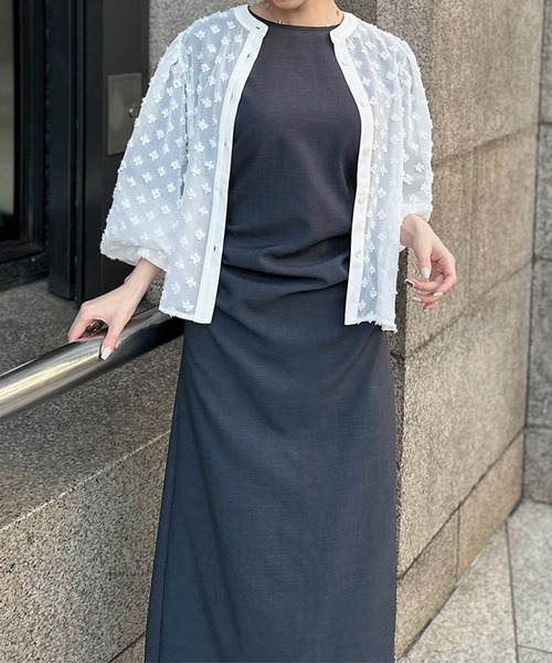 ST.ROONEY(セントルーニー)の「ドビードットシアーブラウス【低身長・小柄女性向け】(シャツ/ブラウス・レディース・ブラック/ホワイト・XS)」の15枚目の写真