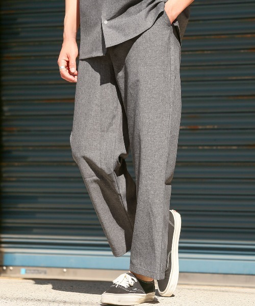 LUXSTYLE(ラグスタイル)の「イージーワイドパンツ(スラックス・メンズ・ネイビー/ブラック/グレー・M/XL/L)」の6枚目の写真