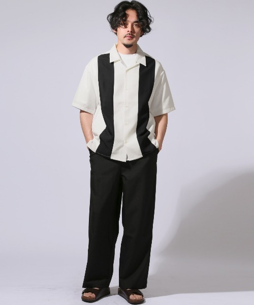 LUXSTYLE(ラグスタイル)の「イージーワイドパンツ(スラックス・メンズ・ネイビー/ブラック/グレー・M/XL/L)」の10枚目の写真