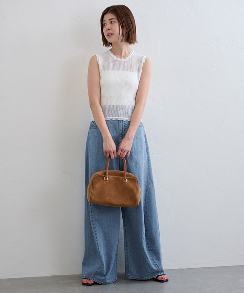 U by SPICK&SPAN（ユーバイスピックアンドスパン）の「《追加4》AULENTTI /オウレンティ SUEDE BOSTON BAG4（ボストンバッグ・レディース・キャメル・FREE）」の11枚目の写真