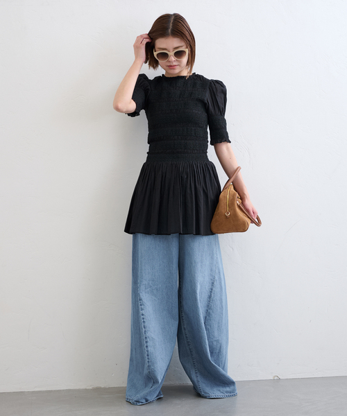 U by SPICK&SPAN（ユーバイスピックアンドスパン）の「《追加4》AULENTTI /オウレンティ SUEDE BOSTON BAG4（ボストンバッグ・レディース・キャメル・FREE）」の13枚目の写真