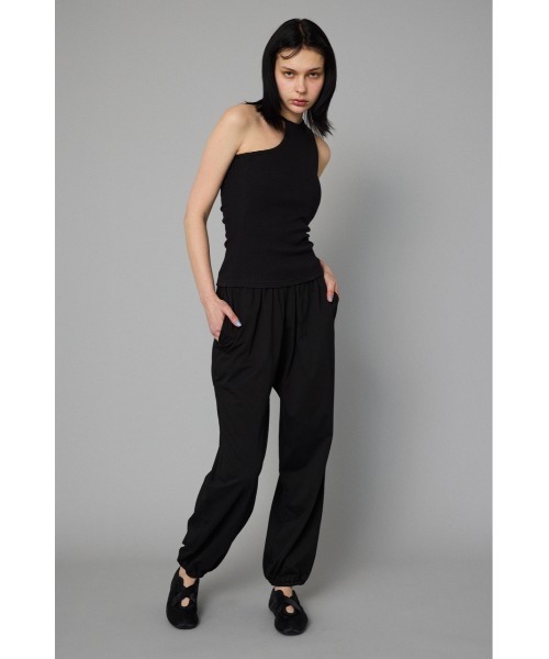 タンクトップ Sheer asymmetry tank GRN Sheer Chiffon Racerback Tank Top Shirts with Front Pocket