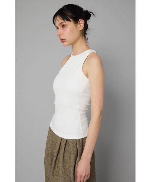 タンクトップ ノースリーブ Asymmetry neck tank top　　アシンメトリーネックタンクトップ レディース セール】Asymmetry neck tank top アシンメトリーネックタンク