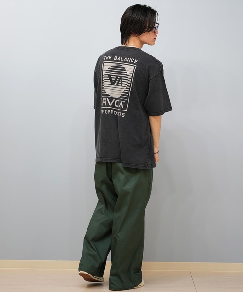 RVCA(ルーカ)の「RVCA/ルーカ 半袖Tシャツ バックプリント BF04A-214(Tシャツ/カットソー・メンズ・ホワイト/スミクロ/ブラック・L/M/S)」の9枚目の写真