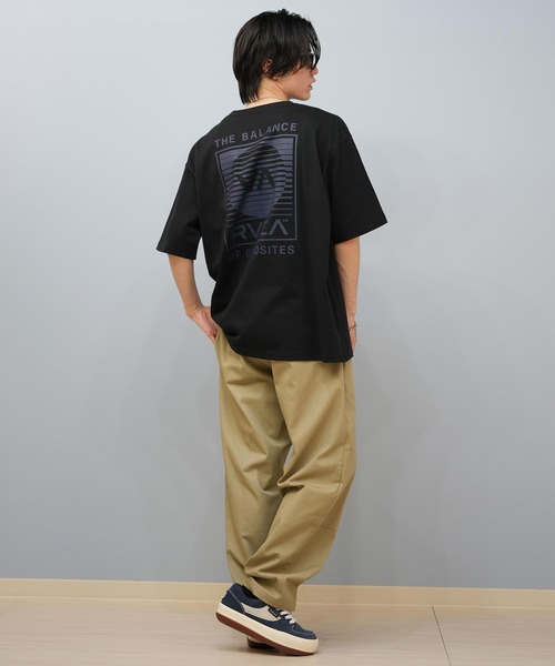RVCA(ルーカ)の「RVCA/ルーカ 半袖Tシャツ バックプリント BF04A-214(Tシャツ/カットソー・メンズ・ホワイト/スミクロ/ブラック・L/M/S)」の15枚目の写真