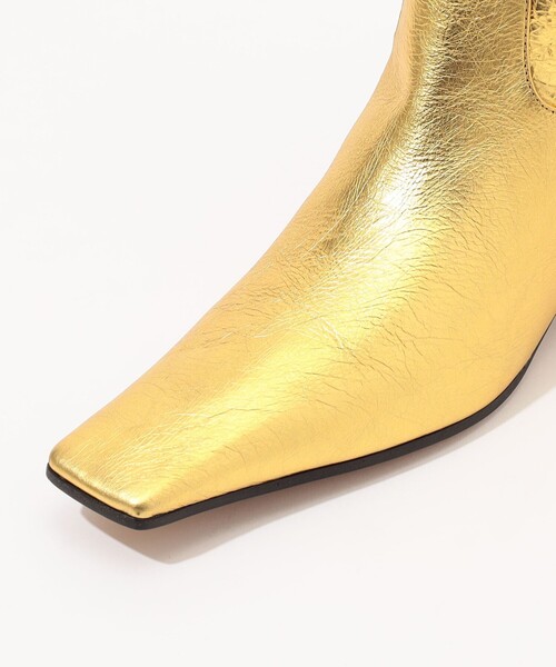 Khaite(ケイト)の「KHAITE MARFA CLASSIC FLAT ロングブーツ(ブーツ・レディース・ゴールド・37)」の6枚目の写真