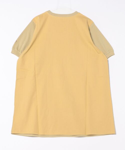 SUPER HAKKA（スーパーハッカ）の「SUPER　HAKKA×オバタクミ「エピソード1」プリント＋刺繍チュニックカットソー（Tシャツ/カットソー・レディース・ネイビー/イエロー・FREE）」の3枚目の写真