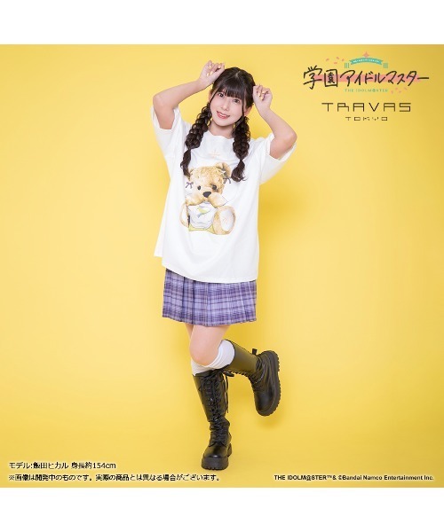 学園アイドルマスター』藤田ことね×TRAVAS TOKYO Tシャツ ホワイト